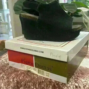 Pierre Dumas Hester‎ Wedge Heel Size 6.5 Black
